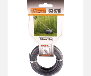 Richmann żyłka gwiazdka 2-składnikowa DUO 2.0mm x 15m do kosiarki / podkaszarki C3676