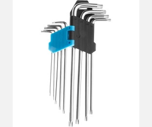 Corona zestaw kluczy TORX T10-T50 z otworem extra długie C6615